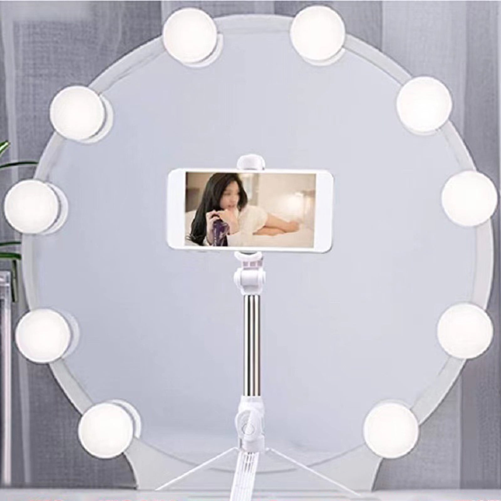 Led Vanity Lights Strip Kit, With 10 Dimmable Light Bulbs For Length