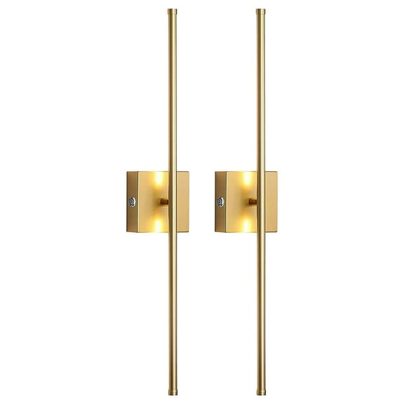 Led Wall Light Battery Powered Wireless Magnetic Led Light Bar Dimmable Angle Adjustable Wall Lamp Night Light Stick On Light Rechargeable Lighting Square Gold 5000Mah P-920 B