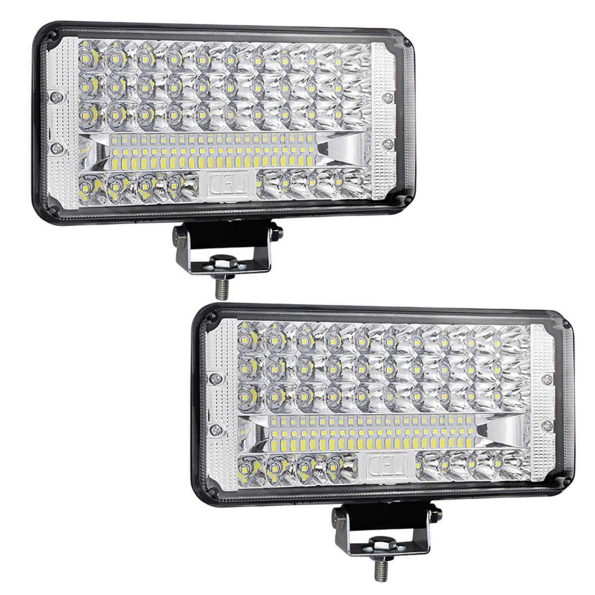 Led Work Light For Truck, 9 Inch 12-80V 84Led 32000Lm 250W Spot & Flood Combo Off Road Light Bar Waterproof Led Driving Light Assemblies For Tractor Pickup Cabin Boat Car Jeep Suv Atv