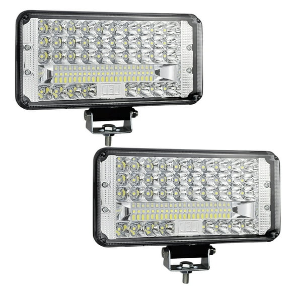 Led Work Light For Truck, 9 Inch 12-80V 84Led 32000Lm 250W Spot & Flood Combo Off Road Light Bar Waterproof Led Driving Light Assemblies For Tractor Pickup Cabin Boat Car Jeep Suv Atv
