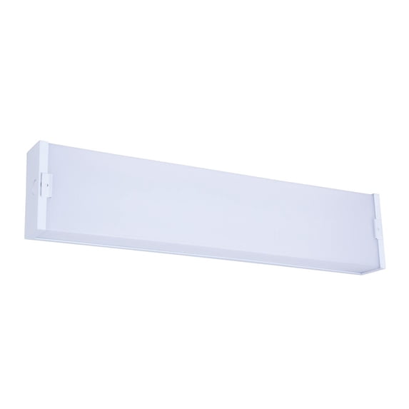 Led Wraparound Fixture, 4000K, Cri80, Etl, 25W, 2Xf17T8 Equivalent, 50000Hrs, Lm2500, Non-Dimmable, Input Voltage 120-277V, Frosted Acrylic Lens