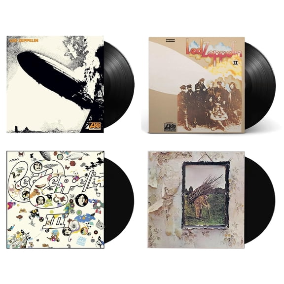 Led Zeppelin: 4 Vinyl Record Album 180g Classic Collection - Led Zeppelin I, Led Zeppelin II, Led Zeppelin III and Led Zeppelin IV