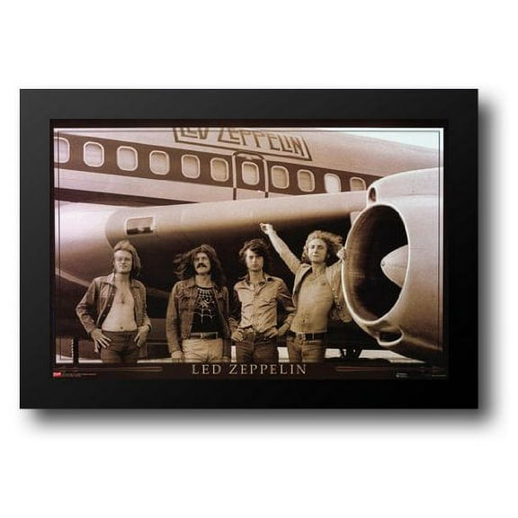 Led Zeppelin- Airplane 38x27 Framed Art Print