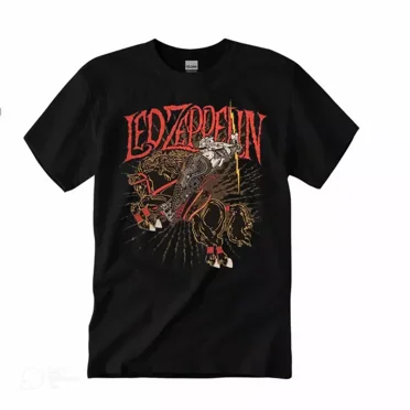Led Zeppelin Band Concert Vintage Rock T-Shirt, Short Sleeve, Gift For Fan