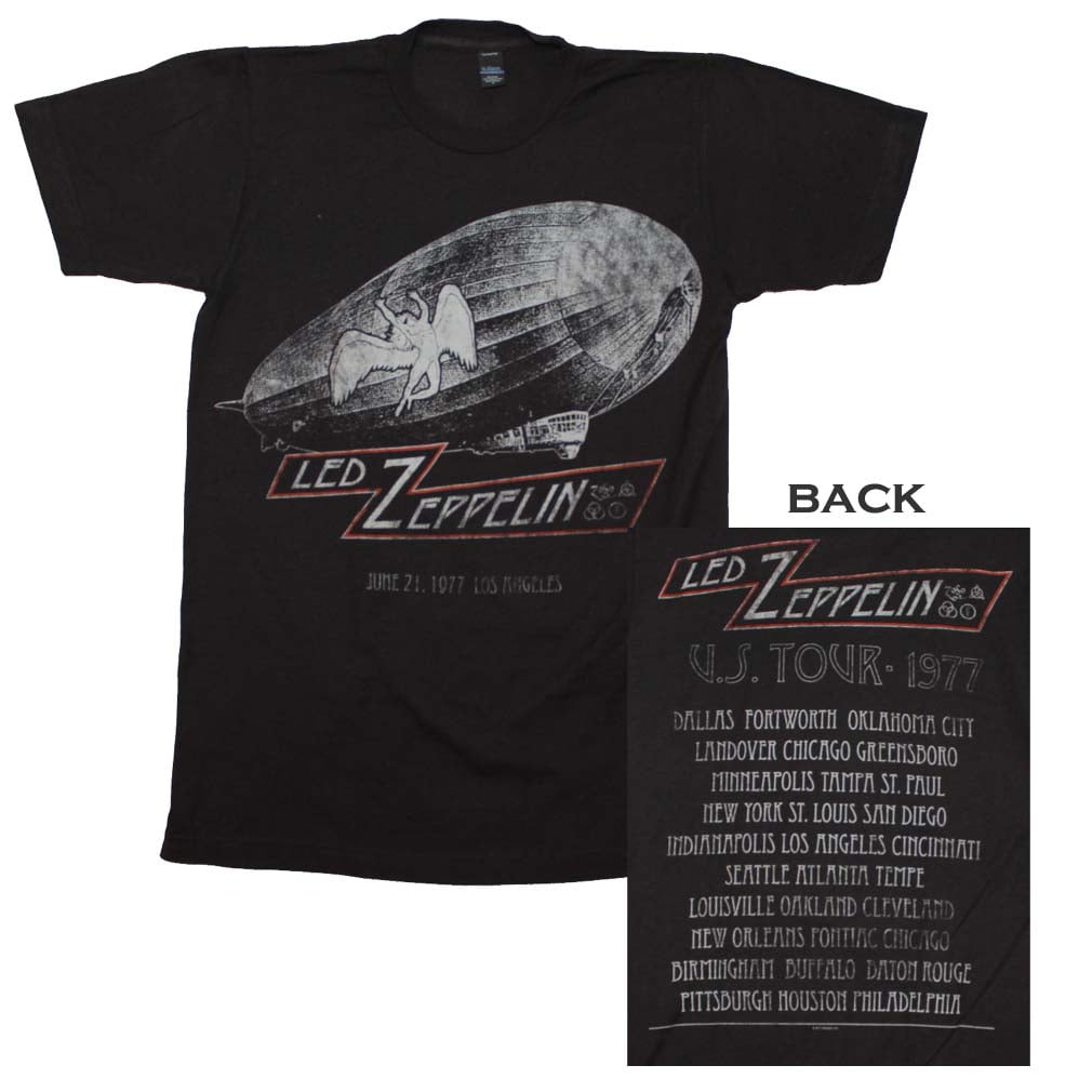 led zeppelin usa 1977 t shirt