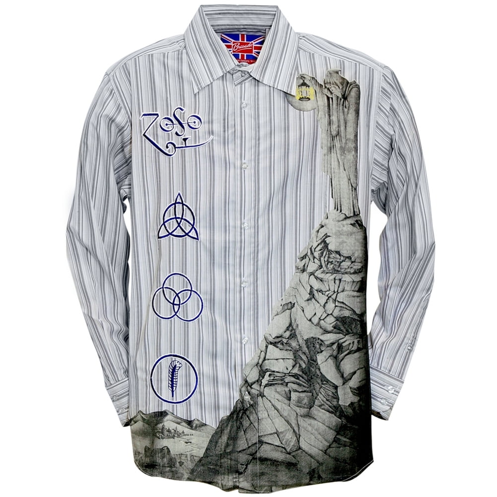 led zeppelin dress shirt Led Zeppelin - Hermit Men's Button Down Shirt