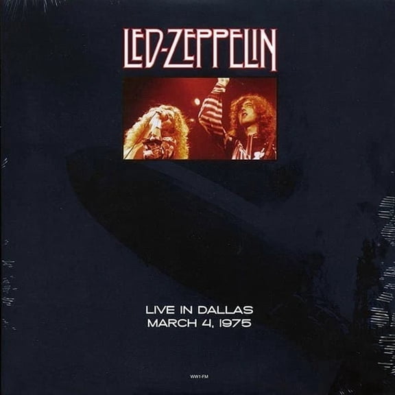 Led Zeppelin Live in Dallas March 4, 1975 Limited Edition Black Vinyl LP