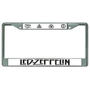 Led Zeppelin Logo Chrome License Plate Frame