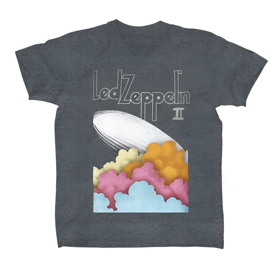 Led Zeppelin Men's Blimp II T-Shirt Gray Small | Officially Licensed Merchandise