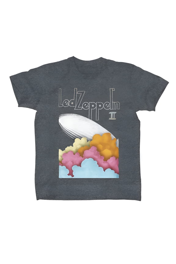 Led Zeppelin Men's Blimp II T-Shirt Gray Small | Officially Licensed Merchandise