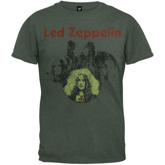 Led Zeppelin Men's Classic Faces Soft Short Sleeve T Shirt