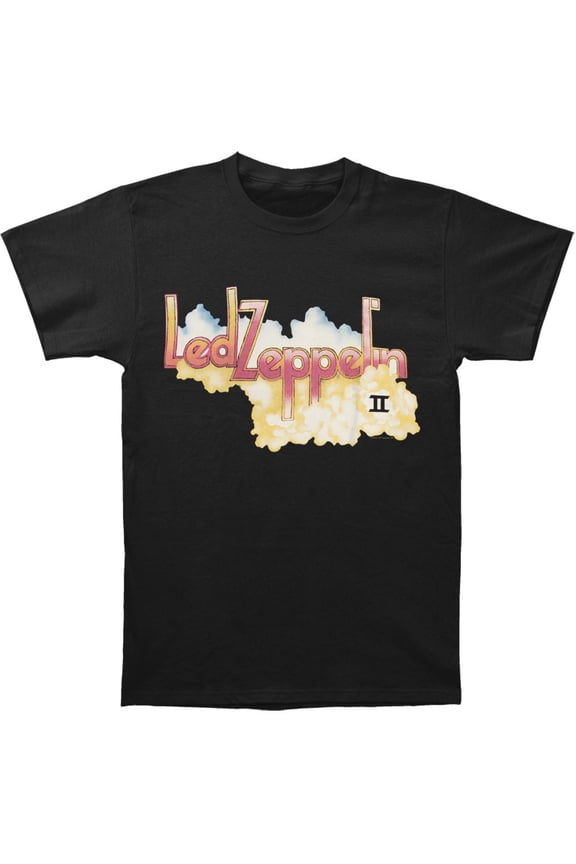 Men's II Logo with Clouds Slim-Fit T-Shirt Black L