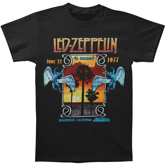 Led Zeppelin Men's Inglewood T-Shirt Black L