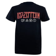 Led Zeppelin Mens Zoso Logo T-Shirt Black Medium