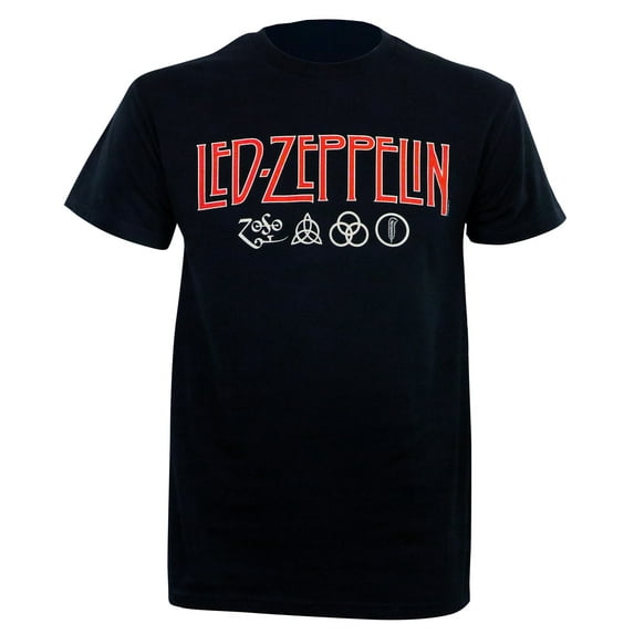 Led Zeppelin Men's Zoso Logo T-Shirt Black XX-Large