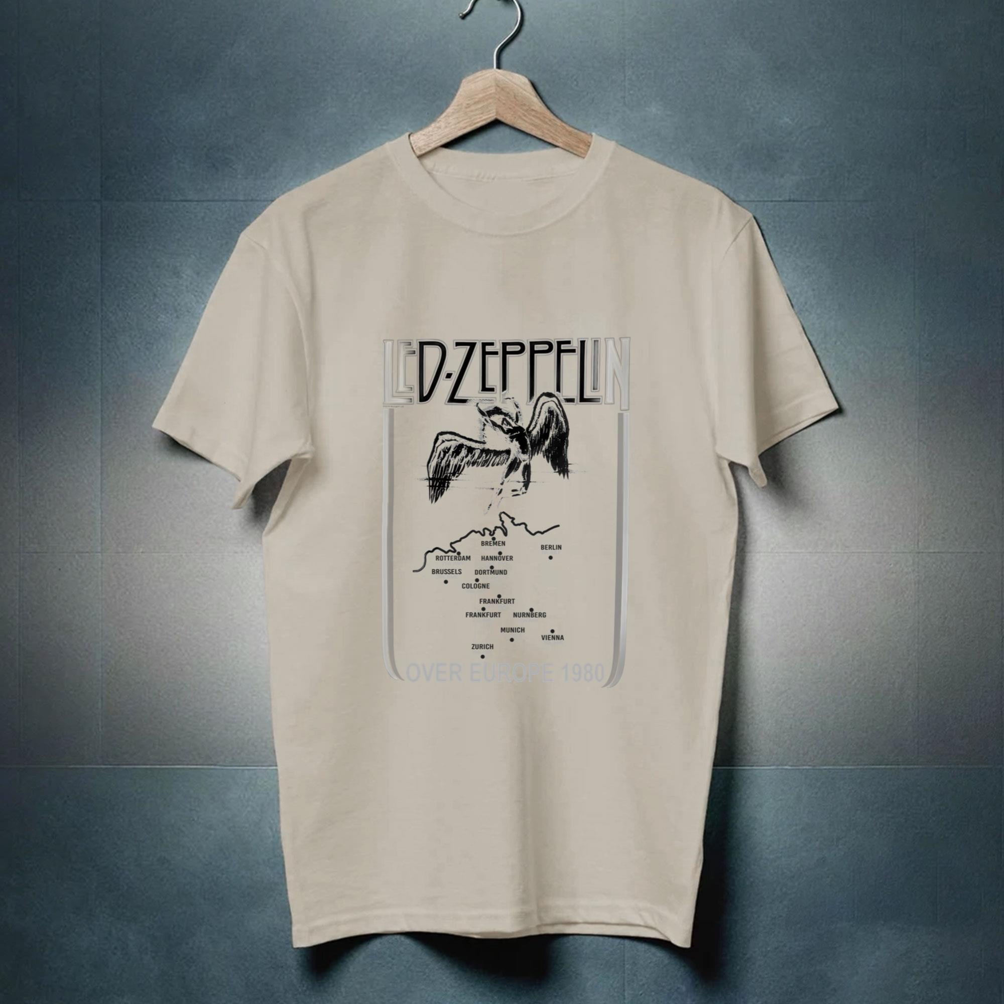 Led Zeppelin Over Europe 1980 Tshirt