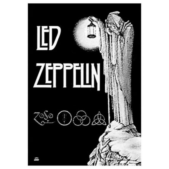Led Zeppelin Poster Flag Stairway To Heaven Tapestry Cloth Fabric Wall Banner 30" x 40"