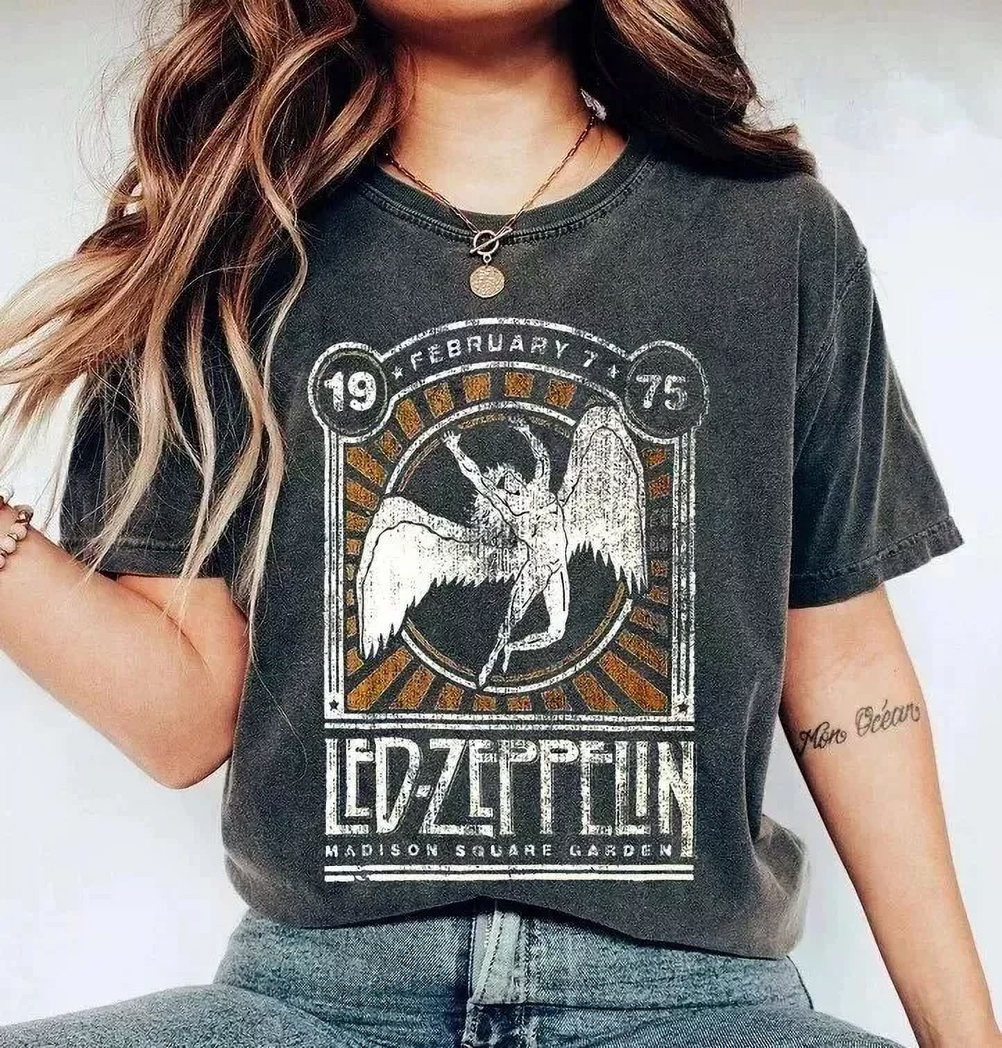 Led Zeppelin Unisex Casual Short Sleeve Crew Neck T Shirt