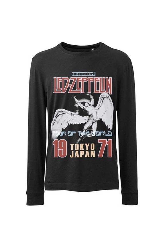Led Zeppelin Unisex Long Sleeve T-Shirt Japanese Icarus (Large)