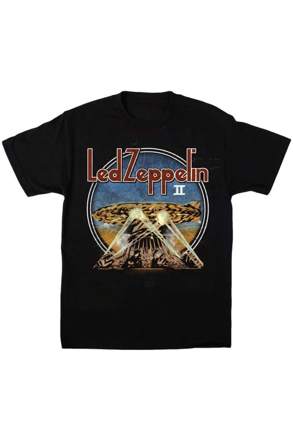 Led Zeppelin Unisex T-Shirt LZII Searchlights (Medium)