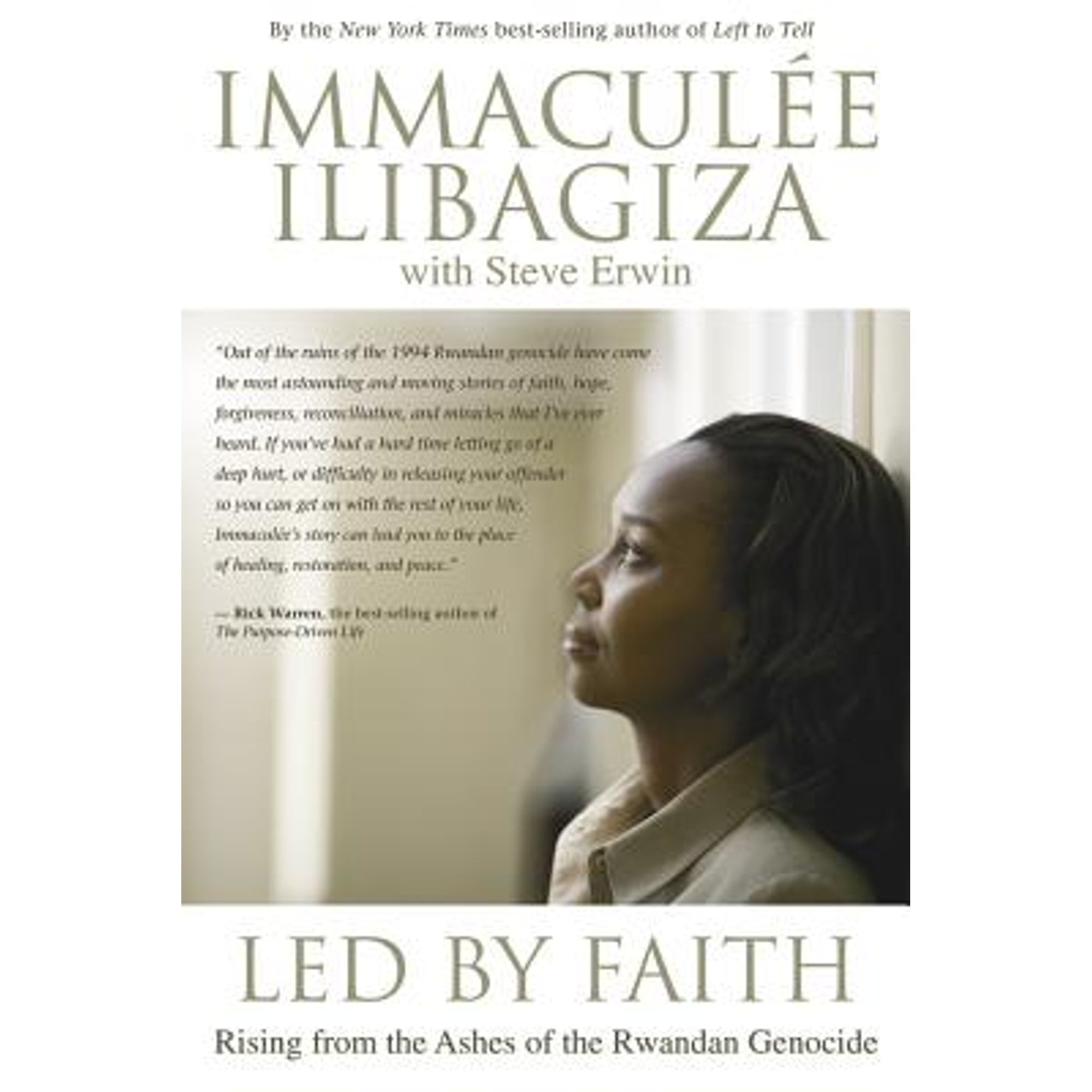 Pre-Owned Led By Faith: Rising from the Ashes of Rwandan Genocide Hardcover Immaculee Ilibagiza, Steve Erwin