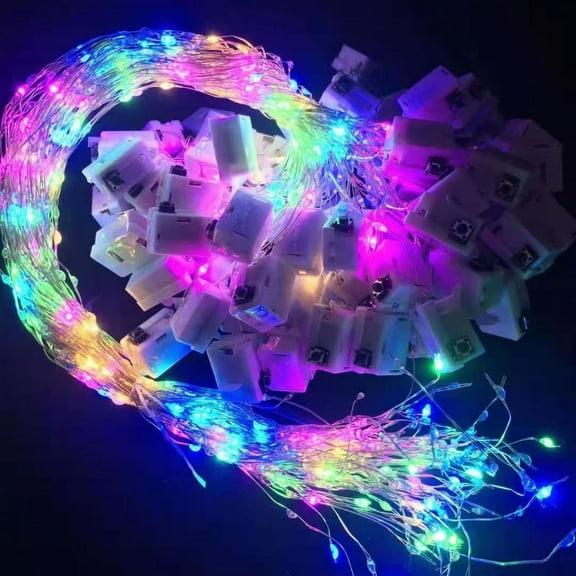 Led copper wire lamp string bouquet decorative atmosphere colored light bar small light string stall light line-colour
