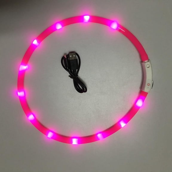 Led dog collar - USB charging - available in 6 colors and 6 sizes - make your dog visible, safe and visible, suitable for small, medium and large dogs