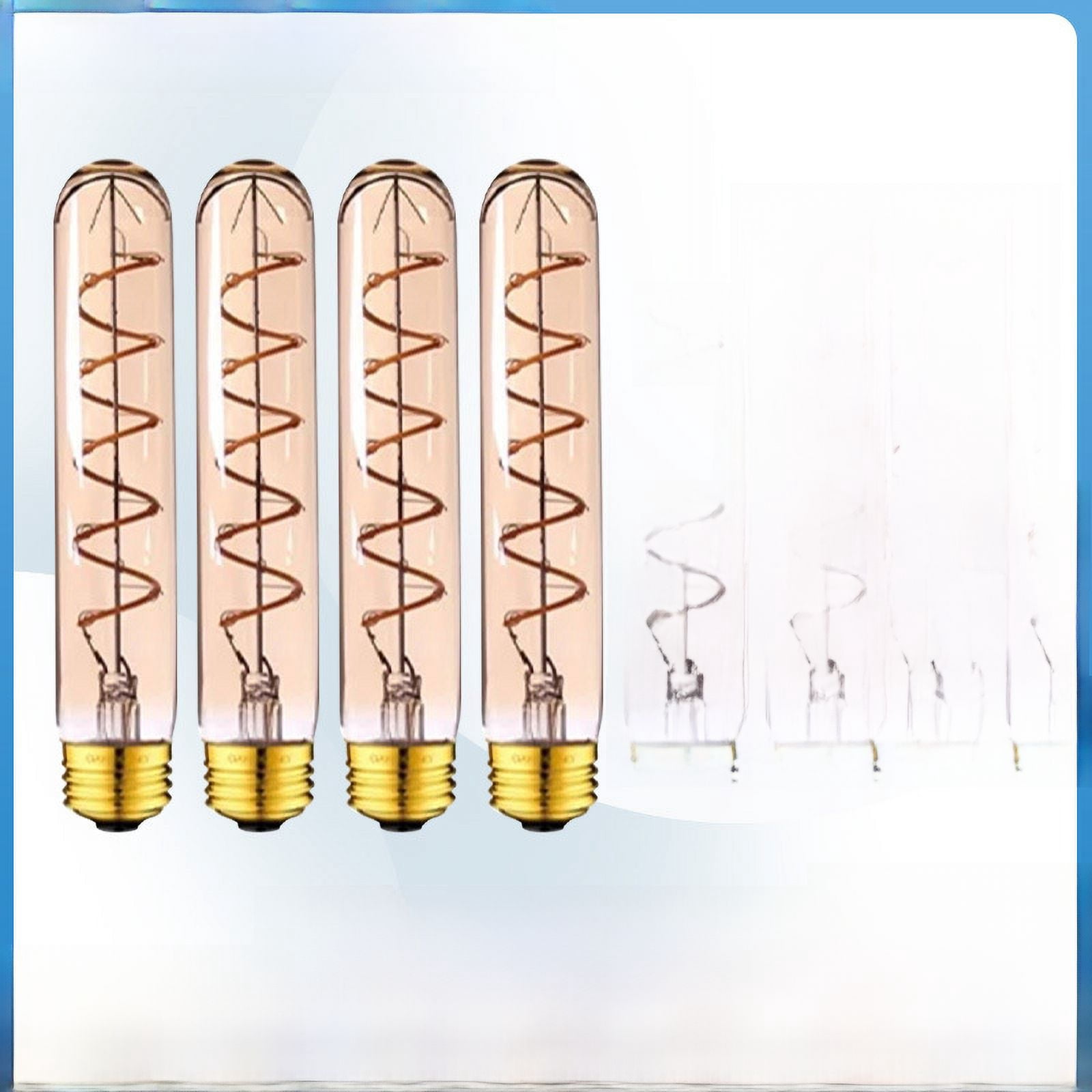 Led flexible bulb Edison 3W warm yellow 2200K dimmable T30 long soft filament lamp 185mm overseas supply