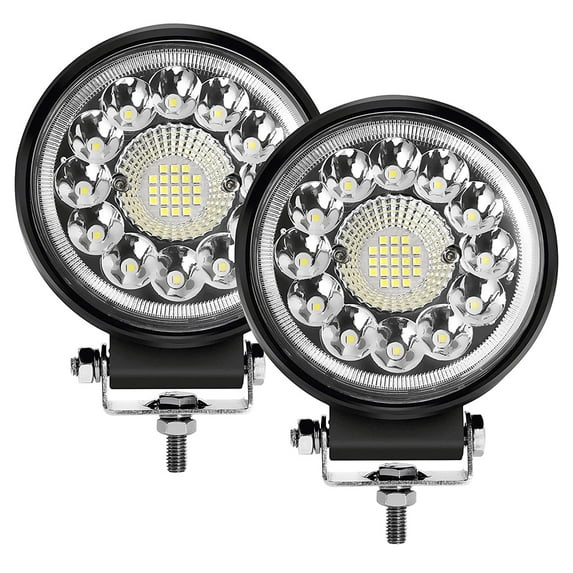 Led light pods, 4.5Inch Off-Road LED Light Bar 150W 10000lm 12V 24V LED Work Lights for Truck Fog Pod Lights ATV SUV UTV RV OTR Boats Golf Cart Trucks, 2 Pack