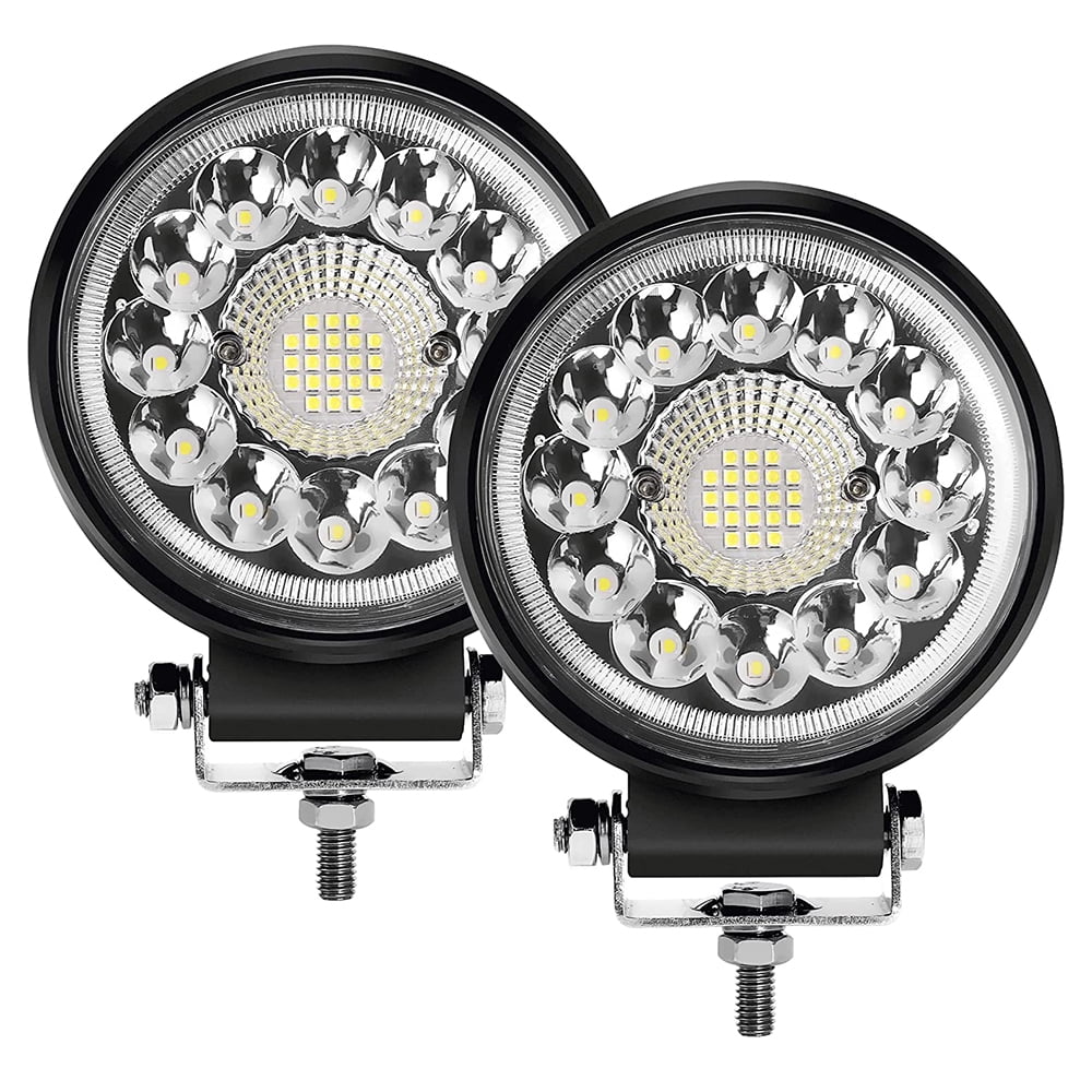 Led light pods, 4.5Inch Off-Road LED Light Bar 150W 10000lm 12V 24V LED Work Lights for Truck Fog Pod Lights ATV SUV UTV RV OTR Boats Golf Cart Trucks, 2 Pack