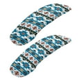 thumbnail image 1 of LedBack 2 Pieces Chair Armrest Slipcovers Aztec Stripe Print Tribal office Chair Arm Pad Covers Skin Friendly Stretchy office Chair Armrest Covers, 1 of 5