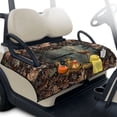 thumbnail image 1 of LedBack Heavy Duty Golf Cart Blanket Seat Covers Deer Camo Hunting Print Golf Cart Towel Seat Covers with Pockets Suitable for All Seasons, Brown, 1 of 7