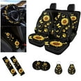 thumbnail image 1 of LedBack Paw Printed Car Seat Cover Full Set for Men, 12 Pcs Sunflower Butterfly Car Front & Rear Seat Cover with Non Slip Steering Wheel Cover Armrest Pads Seat Belt Cover Coaster, 1 of 3