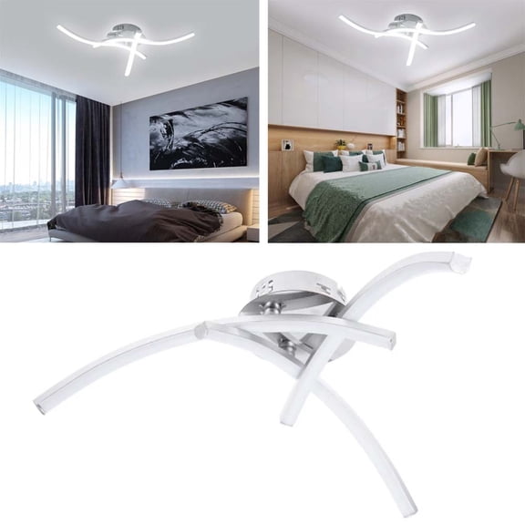 Ledander 3 Branches Ceiling Light 18W Modern Pendant LED Lamp for Kitchen Living Bedroom