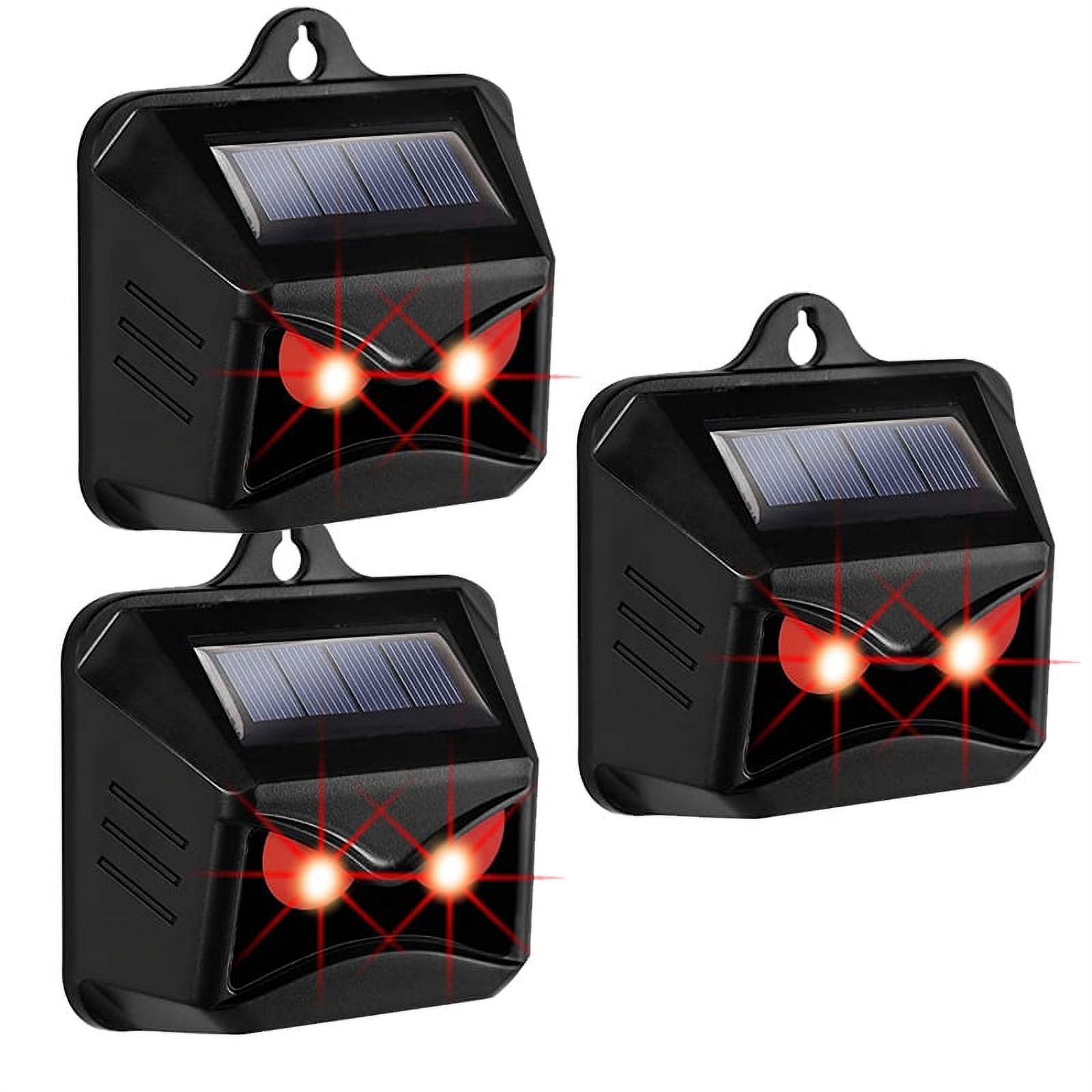 Ledander 3 Pack Solar LED Animal Repeller Wild Animal Deterrent for