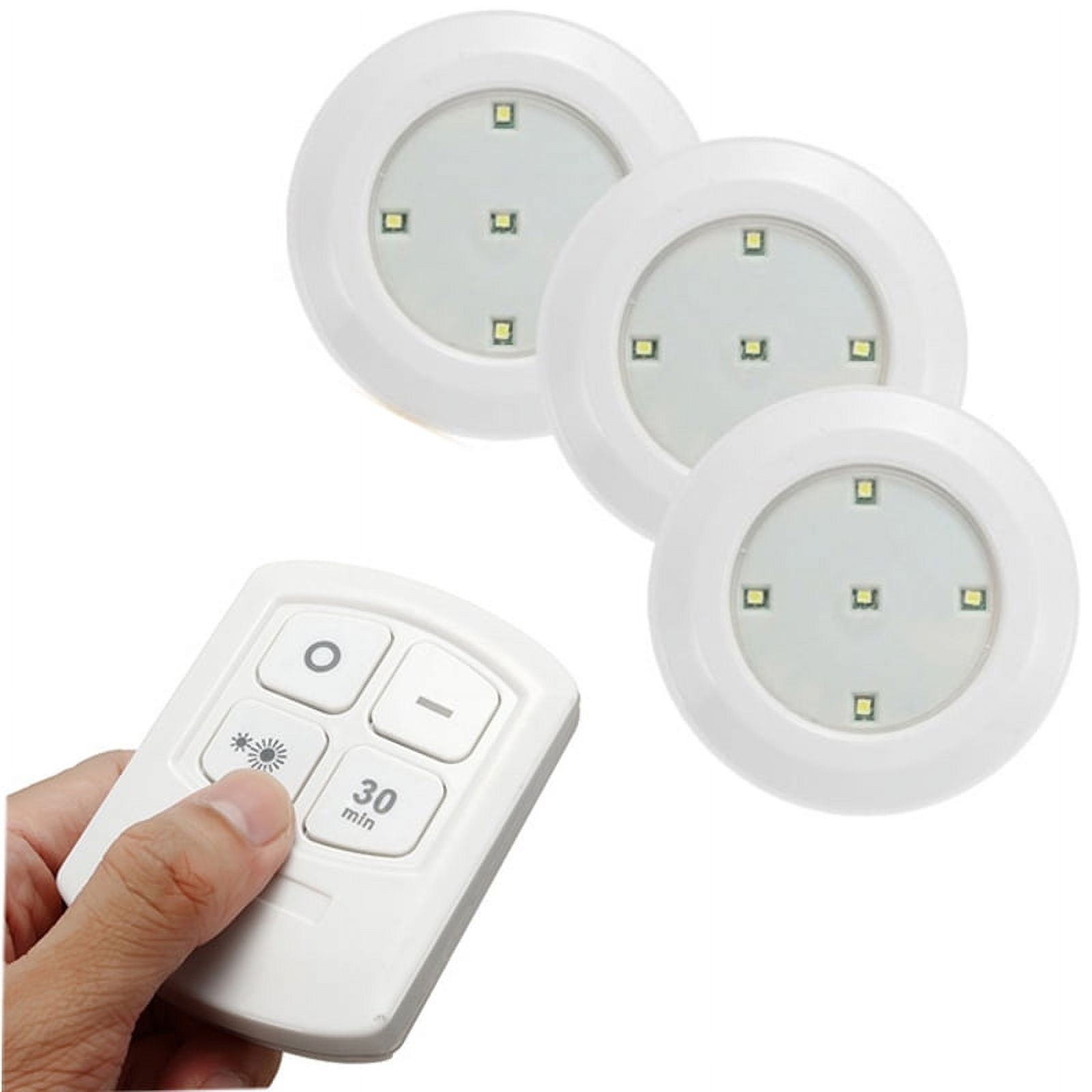 Ledander 3Pcs Household Remote Control LED Kitchen Light Under