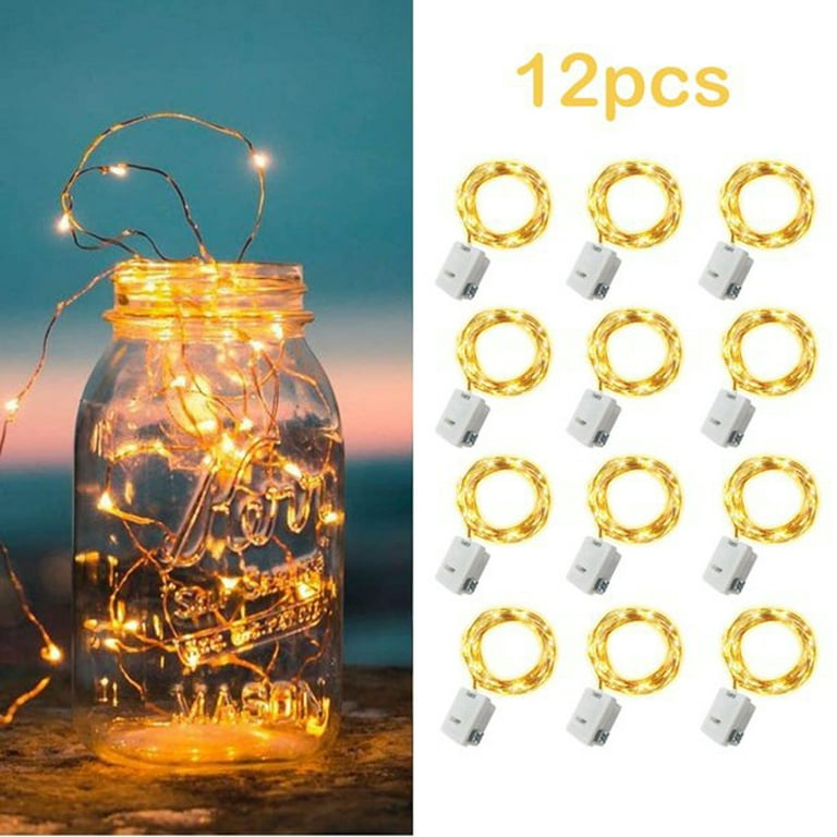 6pcs 20 LEDs Battery Operated Mini LED Copper Wire String Fairy