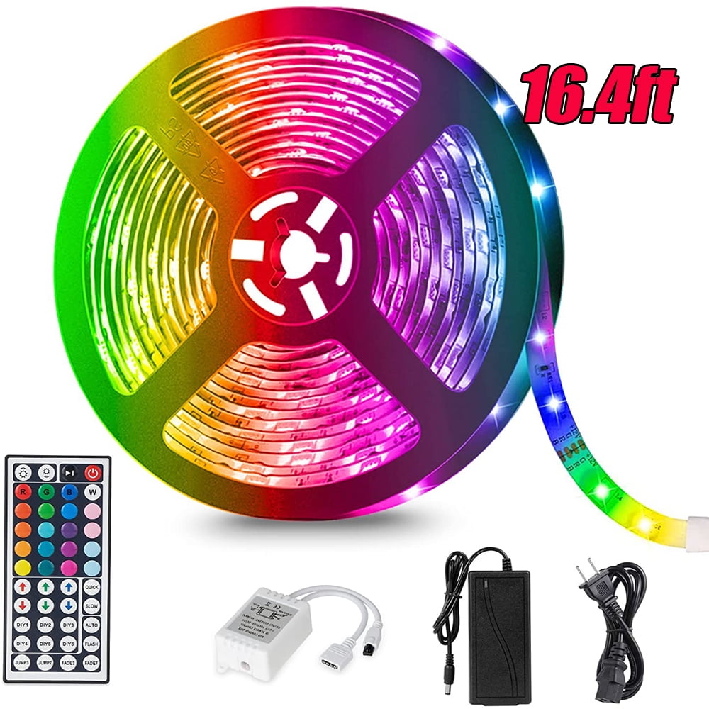 Ledander Bedroom LED Light 16.4ft, RGB LED Light Bar, 5050 LED Color