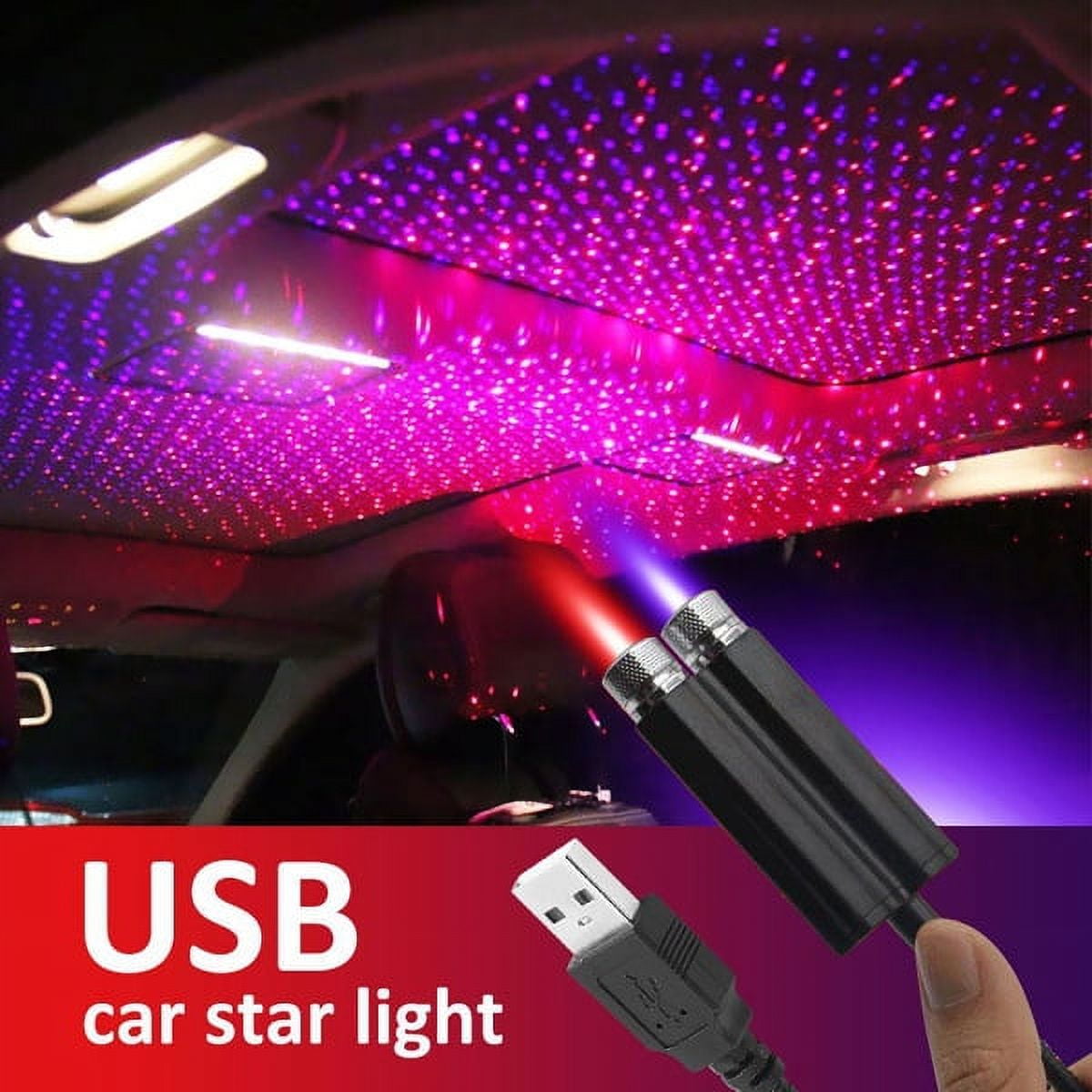 Ledander Car Roof Light Car Light Interior Led Projector Lights USB Auto  Decoration Night Car Home Decor Lamp 