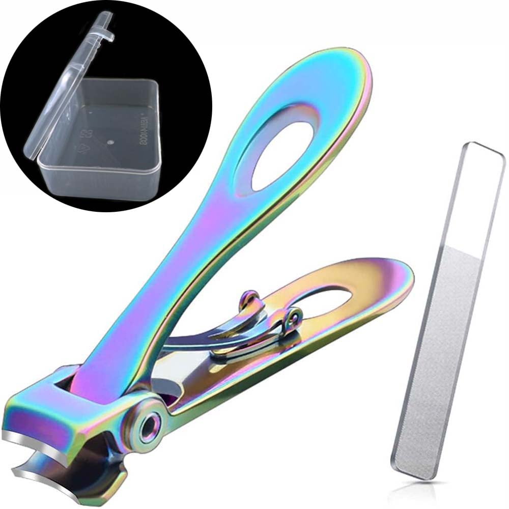 Ledander Thick Nails Clipper, Sturdy with 6mm Width Nail Clipper, Stainless Steel Extra Large Nail Clipper for Thick Toenails for Older Men and Women (Multicolor)
