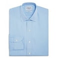thumbnail image 1 of Ledbury BLUE Gingham Check Slim Fit Dress Shirt, US 17.5, 1 of 4