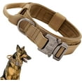 thumbnail image 1 of Ledeak Tactical Dog Collar, Padded Breathable Soft Nylon Pet Collar with Heavy-Duty Metal Buckle, Adjustable Basic Military Dog Collar with Handle for Medium Large Dogs, 1 of 7