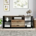 thumbnail image 1 of Ledel 55-inch Industrial TV Stand with Drawers and Shelves for TVs Up To 60", 1 of 5