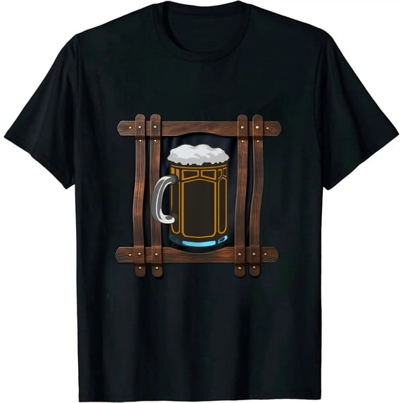 Lederhosen Costume Oktoberfest Gifts Men German Beer Fest T-Shirt