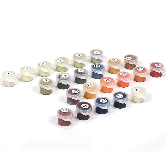 Ledgebay Extra Paint Set for Paint by Number Kit (Countryside House)