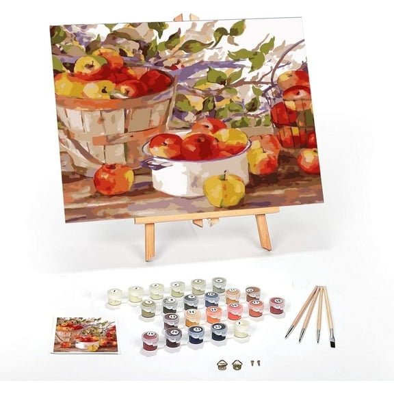 Ledgebay Paint by Number for Adults Crafts for Adults (Apple Harvest)