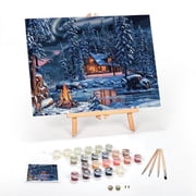 Ledgebay Paint by Numbers Kit for Adults 12x16 Canvas Framed