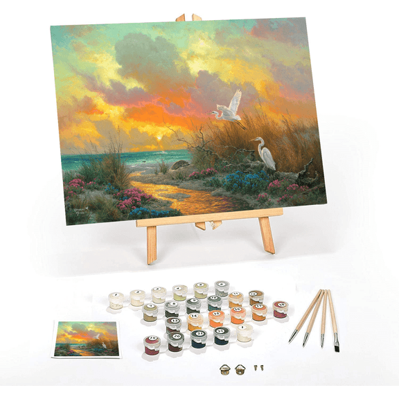 Ledgebay Paint by Numbers Kit for Adults 12x16 Canvas Framed
