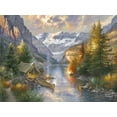 thumbnail image 1 of Ledgebay Paint by Number Kit for Adults, Unframed (Rocky Mountain Campsite), 1 of 9