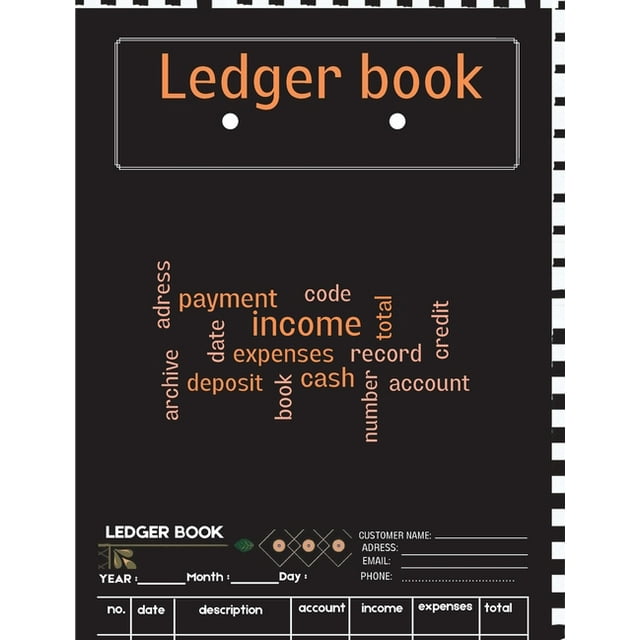 Ledger Book A Complete Expense Tracker Notebook, Expense Ledger